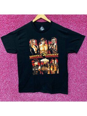Mortal Combat Character Grid Design Video Game T-Shirt Large